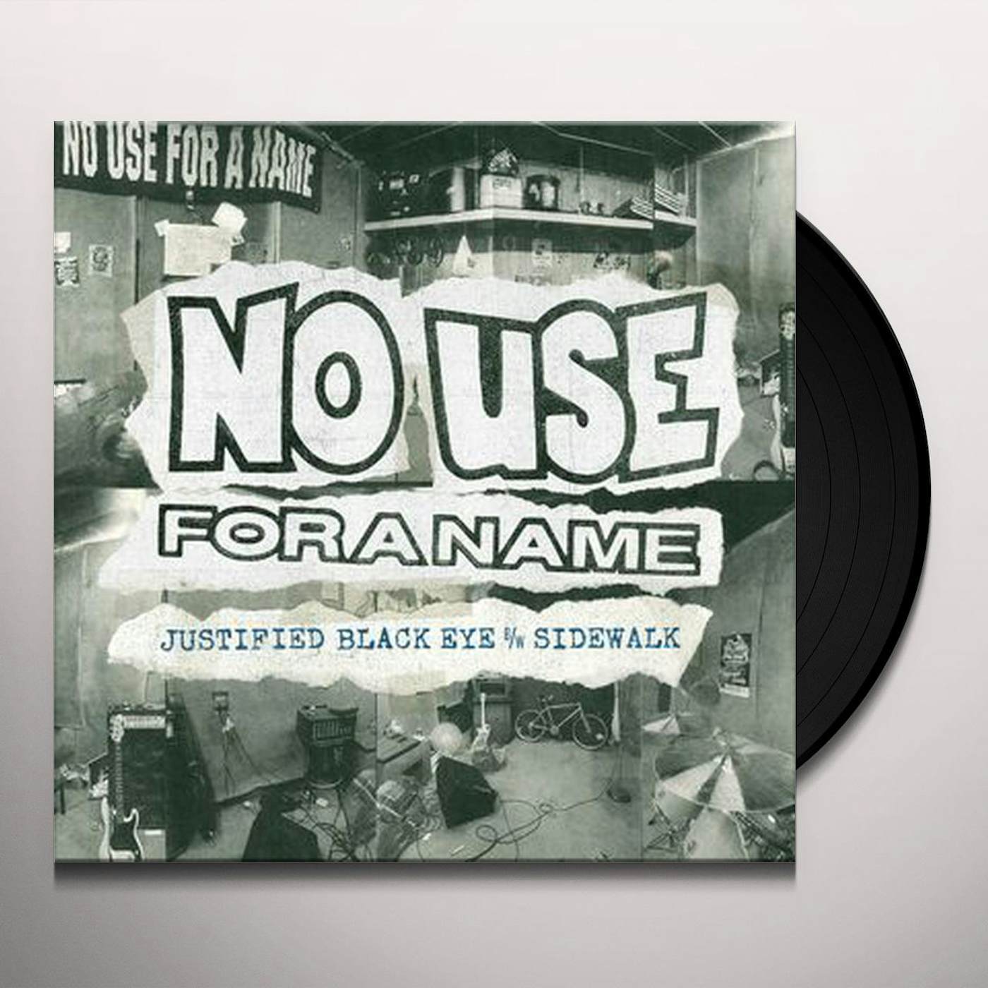 No Use For A Name Justified Black Eye B/W Sidewalk Vinyl Record