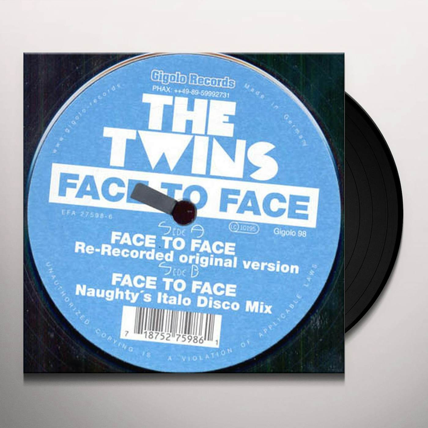 The Twins FACE TO FACE (X1) Vinyl Record