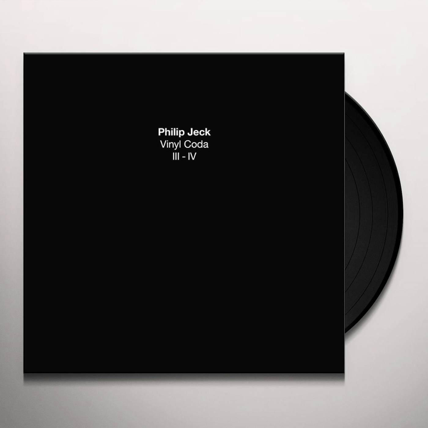 Philip Jeck VINYL CODA III-IV Vinyl Record